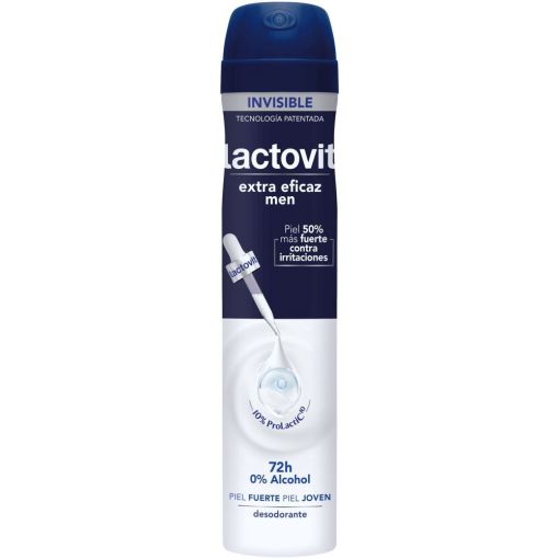 Lactovit Extra Eficaz Men Desodorante Spray Desodorante para hombre 0% alcohol antiirritaciones protecci&oacute;n 48 horas 200 ml