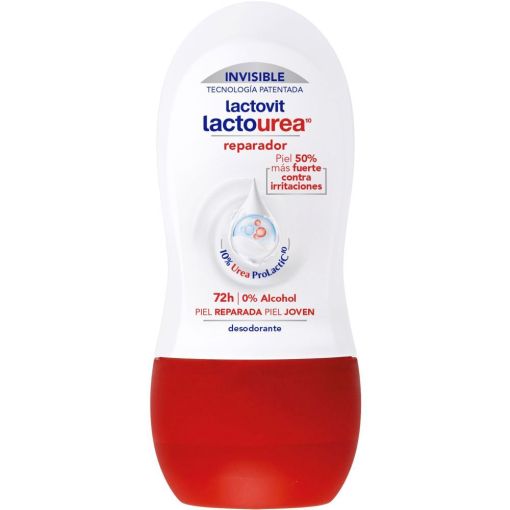 Lactovit Lactourea Reparador Desodorante Roll-On Desodorante 0% alcohol antiirritaciones hidratante y reparador protecci&oacute;n 48 horas 50 ml