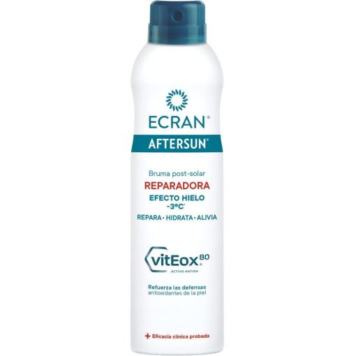 Ecran Aftersun Reparadora Bruma Post-Solar After sun reparador de textura ligera y r&aacute;pida absorci&oacute;n ofrece efecto hielo 250 ml