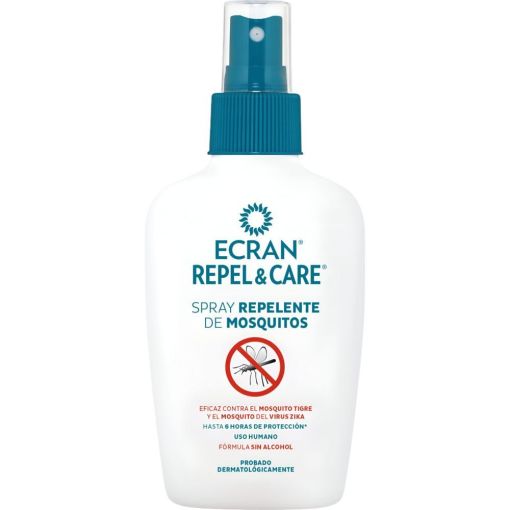 Ecran Repel & Care Spray Repelente De Mosquitos Repelente de mosquitos repara la piel tras la exposici&oacute;n al sol 100 ml