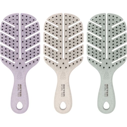 Beter Natural Fiber Cepillo Detangling Mini Cepillo detangling antienredos diseño ergonómico material reciclado