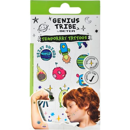 Beter Genius Tribe Temporary Tattoos Tatuajes temporales veganos muy f&aacute;ciles de aplicar ideales para dar un toque creativo a tu piel 28 uds
