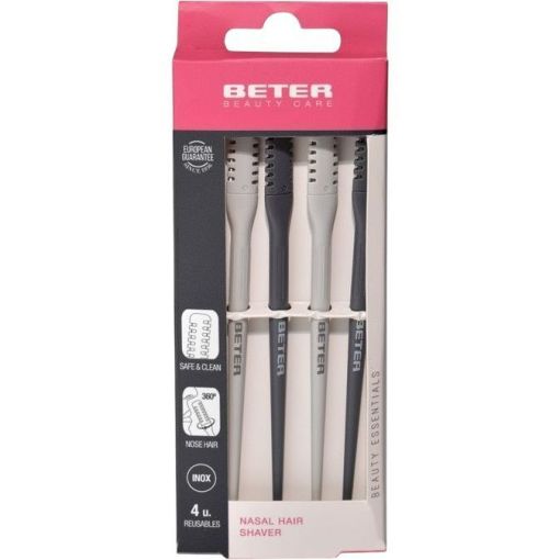 Beter Nasal Hair Shaver Cortapelos nasal elimina molestos pelitos de la nariz con rapidez y comodidad 4 uds