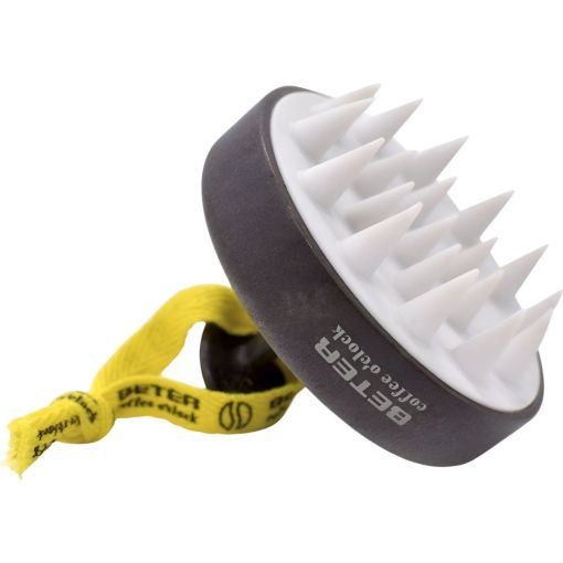 Beter Coffee O´clock Masajeador Capilar Cepillo masajeador y exfoliante del cuero cabelludo evita la acumulación de residuos con púas de silicona