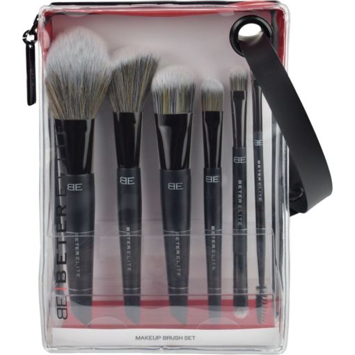 Beter Elite Brochas Y Pinceles Estuche Set de brochas y pinceles para conseguir cualquier look con resultado profesional 6 uds