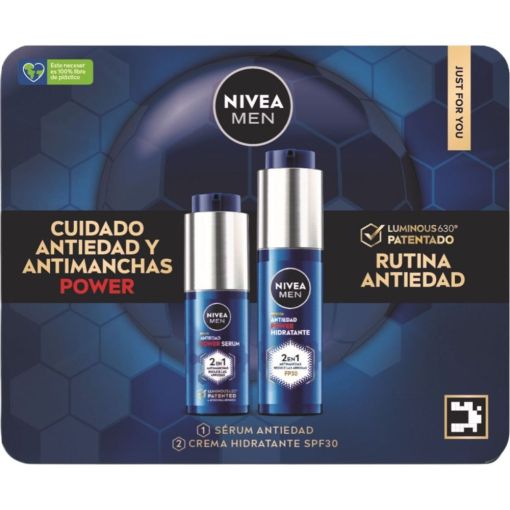 Nivea Men Active Power Antiedad Estuche Tratamiento antimanchas y antiedad n&ordm;1 para un aspecto m&aacute;s joven en 4 semanas