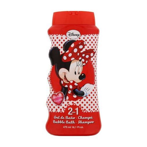 Disney Minnie Gel De Baño-Champú 2 En 1 Gel de ducha y champú respeta la hidratación natural de la piel y el cabello 475 ml
