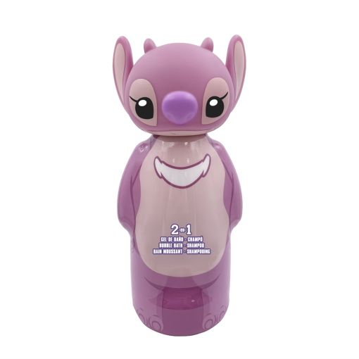 Disney Angel Gel De Baño-Champú 2 En 1 Gel de ducha y champú infantil respeta la hidratación de la piel y del cabello