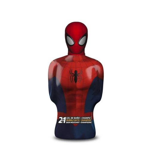 Marvel Spider-Man Gel De Baño-Champú 2 En 1 Gel de ducha y champú infantil respeta la hidratación de la piel y del cabello