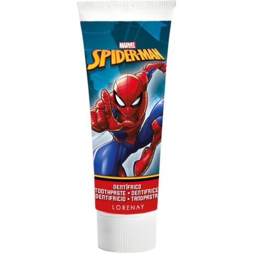 Marvel Spider-Man Dentífrico Pasta de dientes infantil protege contra las caries dibujando una gran sonrisa en los niños con sabor a fresa 75 ml