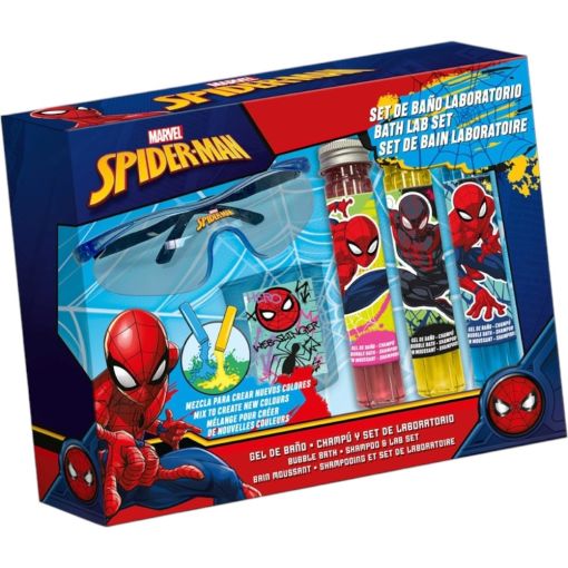 Marvel Spider-Man Set De Ba&ntilde;o Laboratorio Set de ba&ntilde;o ideal para la diversi&oacute;n de los m&aacute;s peque&ntilde;os