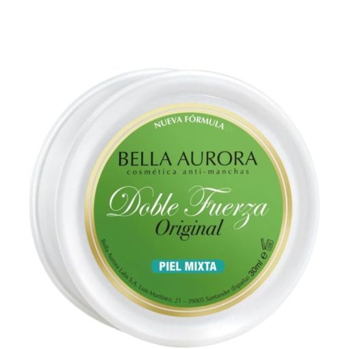 Bella Aurora Doble Fuerza Original Con B-Core Piel Mixta Crema de día antimanchas aclara e ilumina el cutis de manera progresiva 30 ml