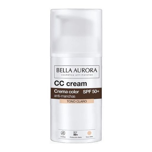 Bella Aurora Cc Cream Toque De Color Anti-Manchas Spf 50+ Crema hidratante con color antimanchas ofrece una piel uniforme y sin imperfecciones 30 ml
