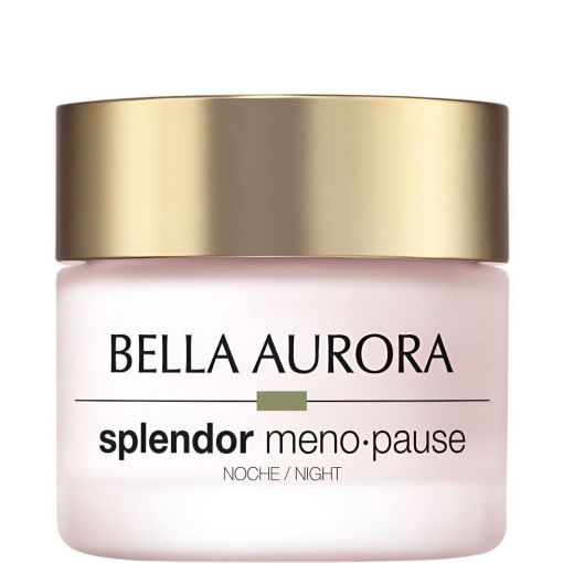 Bella Aurora Splendor Meno-Pause Noche Crema Antiedad Correctora Crema de noche antiedad y antimanchas corrige los efectos de menopausia ofreciendo densidad y firmeza 50 ml