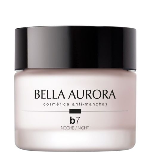 Bella Aurora B7 Anti-Manchas Tratamiento Noche Crema de noche antimanchas antiedad e iluminadora con nueva f&oacute;rmula para un aspecto m&aacute;s uniforme 50 ml