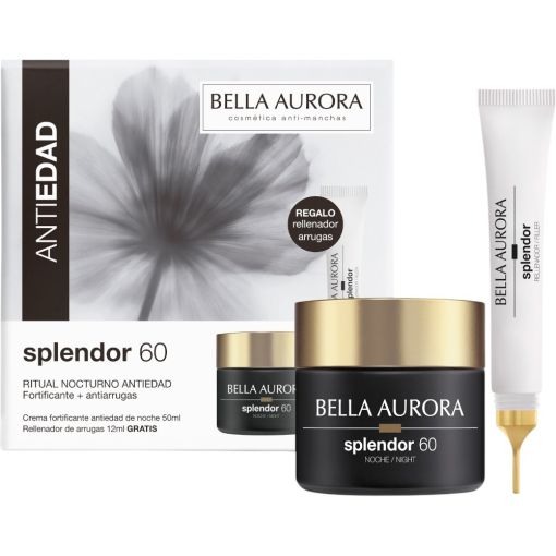 Bella Aurora Splendor 60 Noche Crema+Splendor Rellenador Gratis Pack regalo antiedad de noche egenera fortifica y reafirma la piel mientras duermes