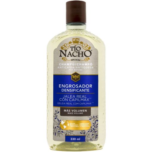 T&iacute;o Nacho Engrosador Densificante Champ&uacute; Champ&uacute; antica&iacute;da mejora el grosor del cabello de jalea real con capilmax