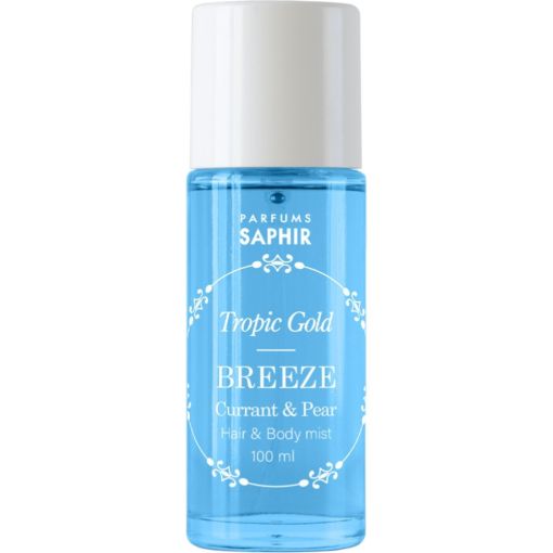Saphir Tropic Gold Breeze Hair & Body Mist Body y hair mist ofrece una sensaci&oacute;n de limpieza vitalidad y frescura natural con aroma a pera y grosella 100 ml