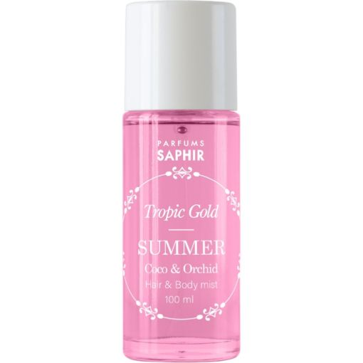 Saphir Tropic Gold Summer Hair & Body Mist Body y hair mist trasl&aacute;date a un para&iacute;so tropical con aroma a coco y orqu&iacute;dea 100 ml