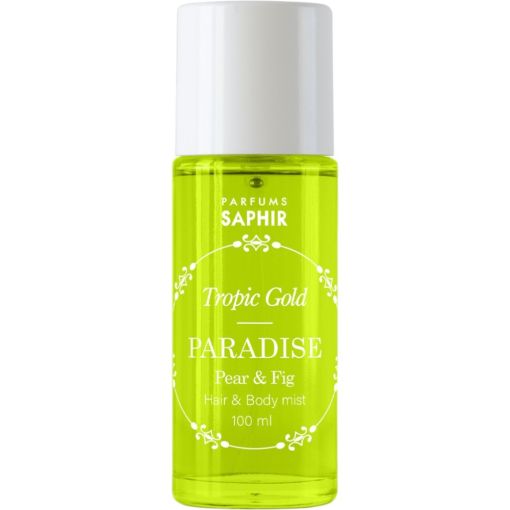 Saphir Tropic Gold Paradise Hair & Body Mist Body y hair mist experimenta la sensaci&oacute;n de un jard&iacute;n ex&oacute;tico con aroma a higo y pera 100 ml