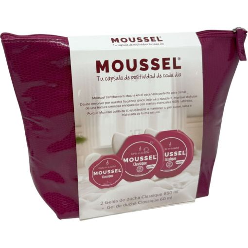 Moussel Classique Gel De Ducha Neceser Gel de ducha con espuma y aroma suave aporta cada día frescor y bienestar a toda la familia