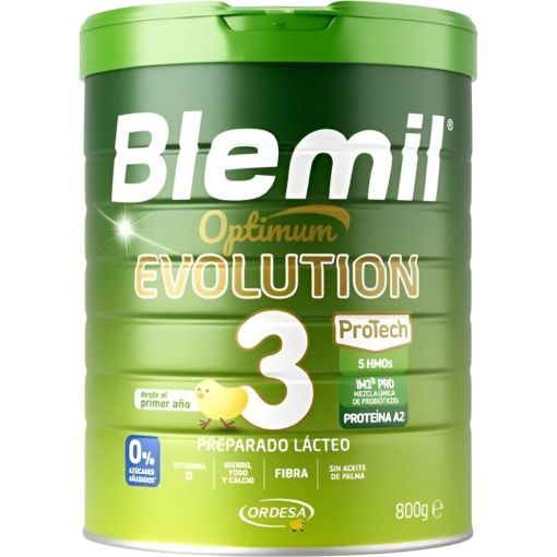 Blemil Optimum Evolution 3 Preparado L&aacute;cteo Leche De Crecimiento Leche en polvo favorece el crecimiento a partir del primer a&ntilde;o 800 gr