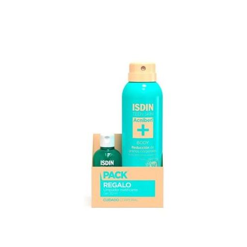 Isdin Pack Regalo Cuidado Corporal Loción corporal para piel grasa con tendencia acnéica 150 ml