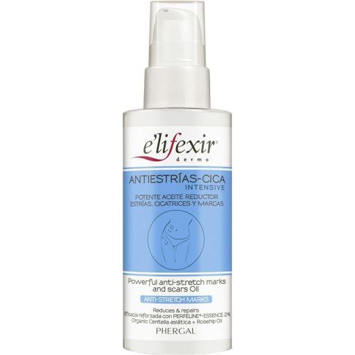 Elifexir Intensive Anti-Estrías Cica Aceite Reductor Aceite corporal antiestrías cicatrices y marcas con potentes propiedades nutritivas y antioxidantes 100 ml