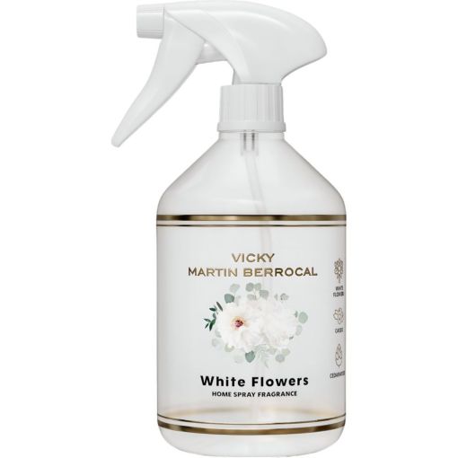 Vicky Mart&iacute;n Berrocal White Flowers Home Spray Fragance Ambientador para hogar perfuma de forma r&aacute;pida ofreciendo una sensaci&oacute;n &uacute;nica 500 ml