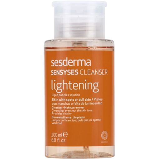 Sesderma Sensyses Clenaser Lightening Desmaquillante limpiador unifica el tono de la piel y le aporta vitalidad 200 ml