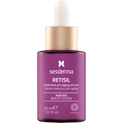 Sesderma Retisil Sérum Intensivo Pro-Aging Sérum intensivo antiedad antiarrugas y reafirmante reduce manchas y flacidez para aspecto mejorado 30 ml