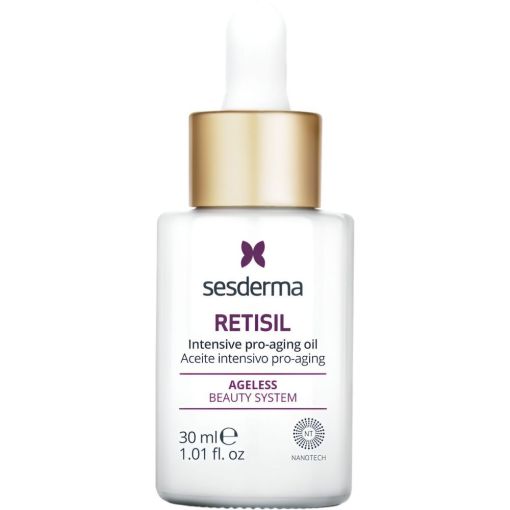 Sesderma Retisil Aceite Intensivo Pro-Aging Aceite intensivo antiedad antiarrugas y reafirmante reduce manchas y flacidez para aspecto mejorado 30 ml