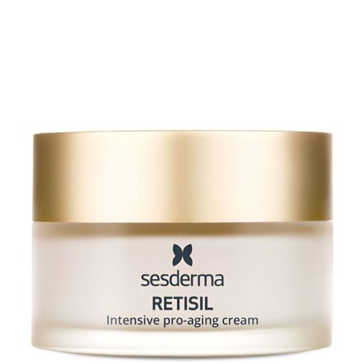 Sesderma Retisil Crema Intensiva Pro-Aging Crema intensiva antiedad antiarrugas y reafirmante reduce manchas y flacidez para aspecto mejorado 50 ml