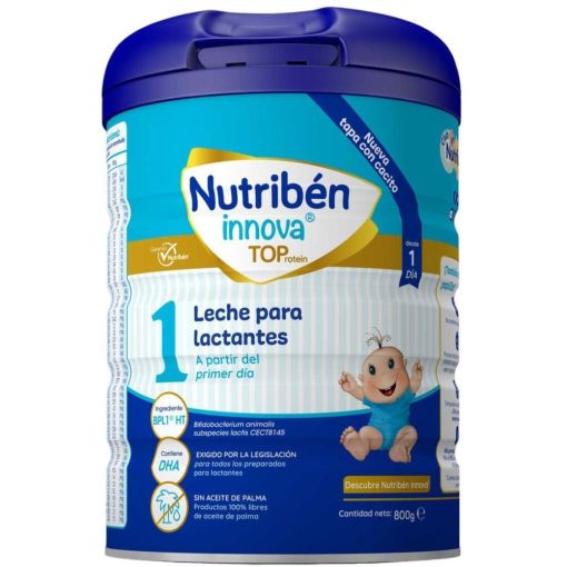 Nutriben Innova Toprotein 1 Leche Para Lactantes Leche en polvo sin aceite de palma a partir del primer d&iacute;a 800 gr