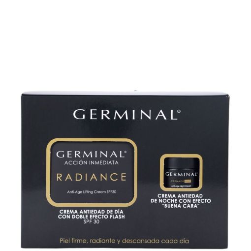 Germinal Acci&oacute;n Inmediata Radiance Spf 30 Estuche Crema de d&iacute;a antiedad con doble efecto flash aporta luminosidad y efecto lifting a diario 50 ml