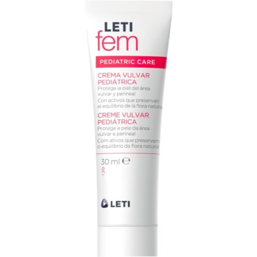 Leti Fem Pediatric Care Crema Vulvar Pedi&aacute;trica Crema pedi&aacute;trica ayuda a proteger el &aacute;rea vulvar y perineal de las ni&ntilde;as hasta la pubertad con una acci&oacute;n hidratante 30 ml
