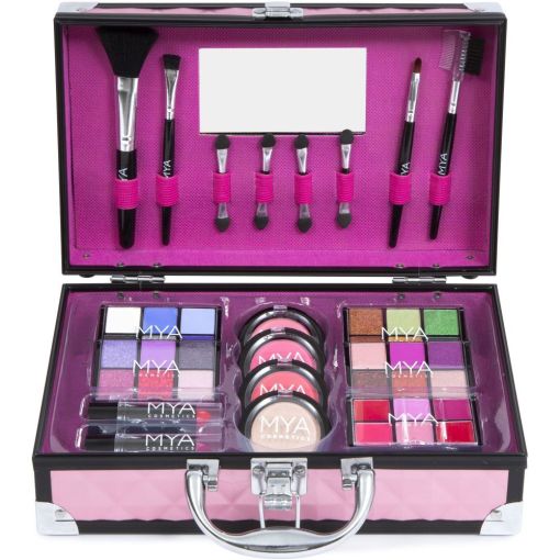 Mya Cosmetics Bon Voyage Maletin Maletín de maquillaje profesional con una moderna e irresistible selección de colores