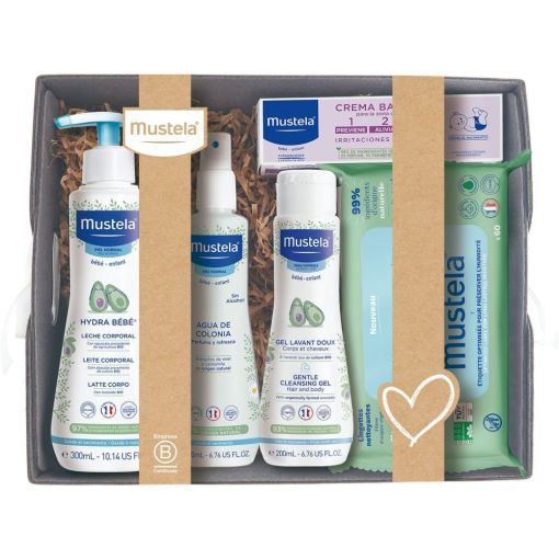 Mustela Canastilla Set Canastilla para el cuidado e higiene diarios de los más pequeños de la casa 5 uds