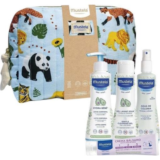 Mustela Jungla Neceser Beb&eacute; Set de beb&eacute; con productos imprescindibles para su cuidado
