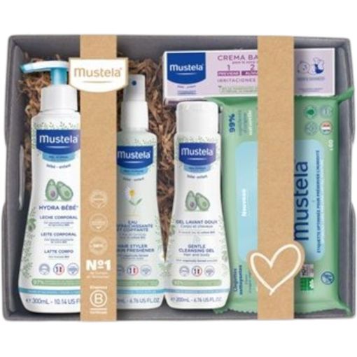 Mustela Canastilla Set Canastilla para el cuidado e higiene diarios de los más pequeños de la casa 5 uds