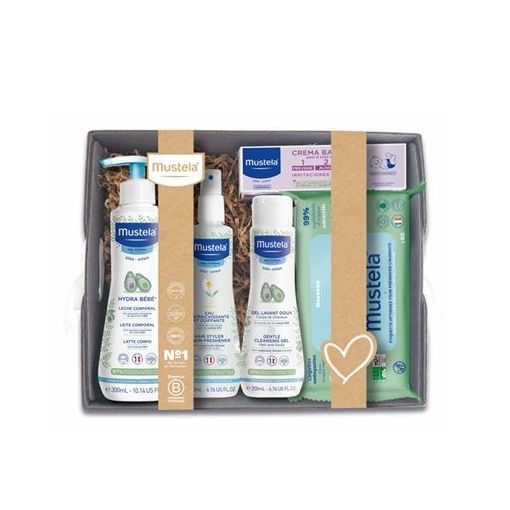 Mustela Canastilla Set Canastilla para el cuidado e higiene diarios de los más pequeños de la casa 5 uds