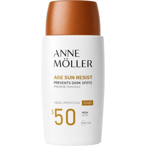 Anne M&ouml;ller Age Sun Resist Fluid Facial Protection Spf 50 Fluido solar facial de textura ligera previene la aparici&oacute;n de manchas ofreciendo un efecto matificante duradero 50 ml