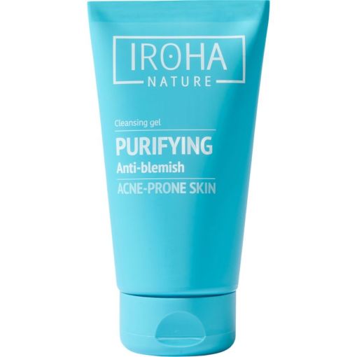 Iroha Nature Acne-Prone Skin Purifying Anti-Blemish Gel Limpiador Gel limpiador purificante antiimperfecciones exfolia suavemente eliminando células muertas 150 ml