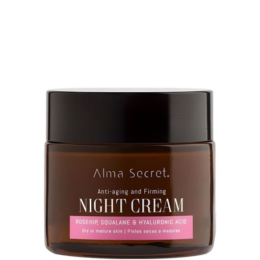 Alma Secret Anti-Aging And Firming Night Cream Piel Seca O Madura Crema facial de noche antiedad hidratante nutritiva y multireparadora piel m&aacute;s joven firme y el&aacute;ctica 50 ml