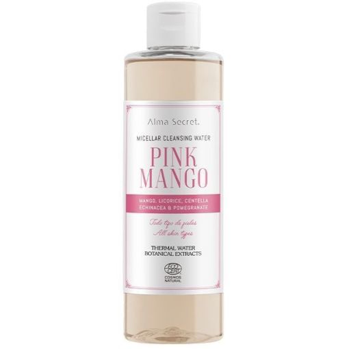 Alma Secret Pink Mango Micellar Cleanser Water Agua micelar limpiadora de mango regaliz centella y granada 250 ml