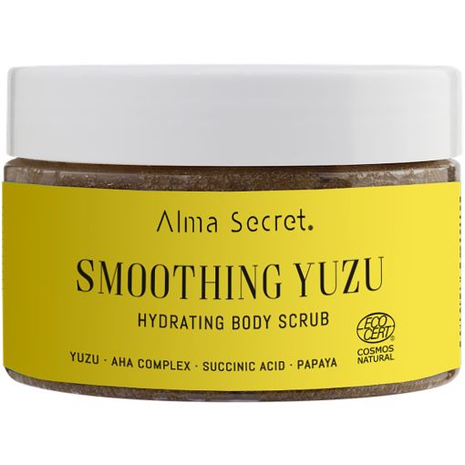 Alma Secret Smoothing Yuzu Hydrating Body Scrub Exfoliante corporal nutritivo calmante y reparador 250 ml