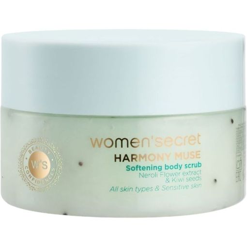 Women'Secret Beauty Confidences Harmony Muse Softening Body Scrub Exfoliante corporal renueva y suaviza con semillas de kiwi y extracto de flor de nerolí 200ml