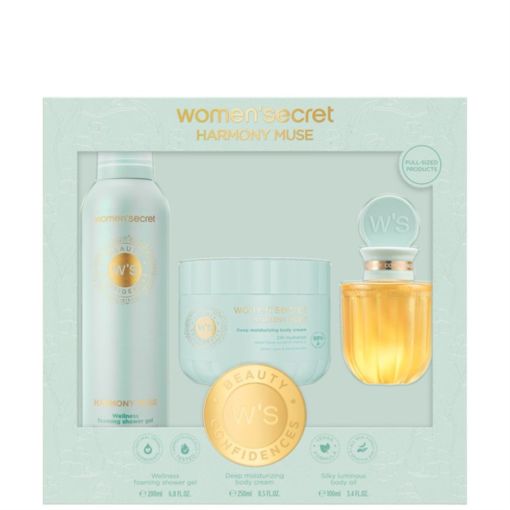 Women'Secret Beauty Confidences Harmony Muse Estuche Rutina de baño tranquilizante ofrece bienestar serenidad y gran aroma