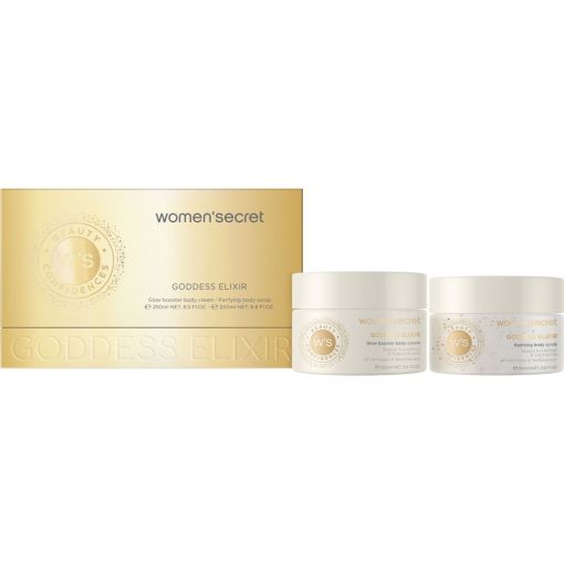 Women'Secret Beauty Confidences Goddess Elixir Estuche Rutina de baño tranquilizante ofrece bienestar serenidad y gran aroma a flor de cerezo y leche de almendra