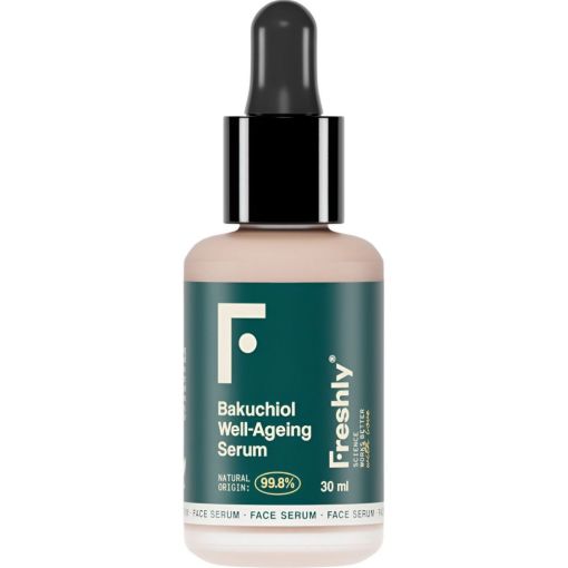 Freshly Cosmetics Bakuchiol Well-Ageing Serum Sérum enriquecido con bakuchiol estimula el colágeno para rostro más terso y radiante 30 ml